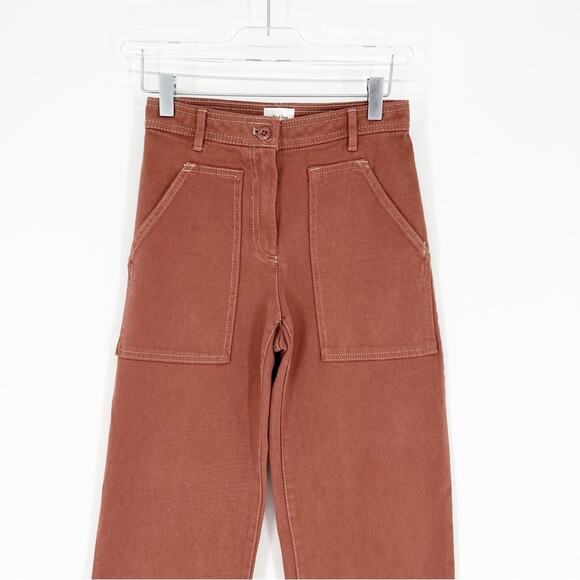 Aritzia Wilfred Free Modern Utility Straight Leg Pants 00 - Picture 4 of 6
